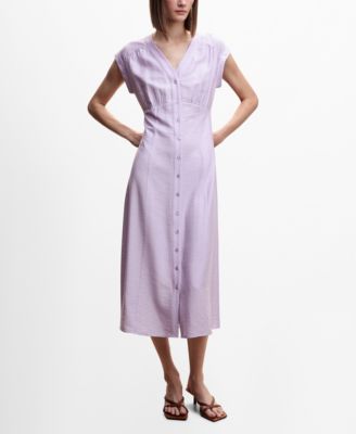 MANGO Women's Midi Shirt Dress - Macy's
