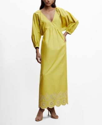 Women's Puffed Sleeves Dress