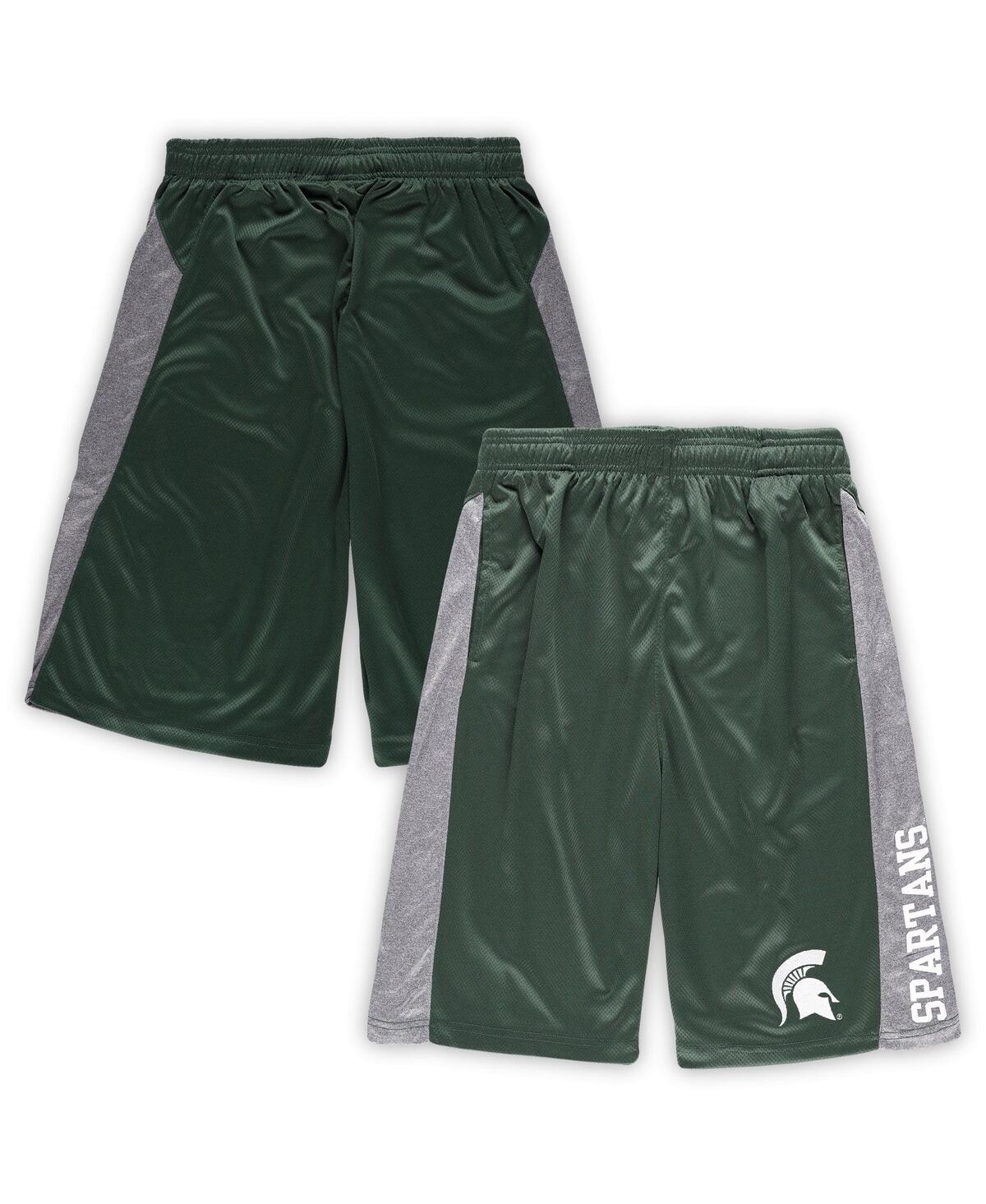 Shop Profile Men's Green Michigan State Spartans Big And Tall Textured Shorts