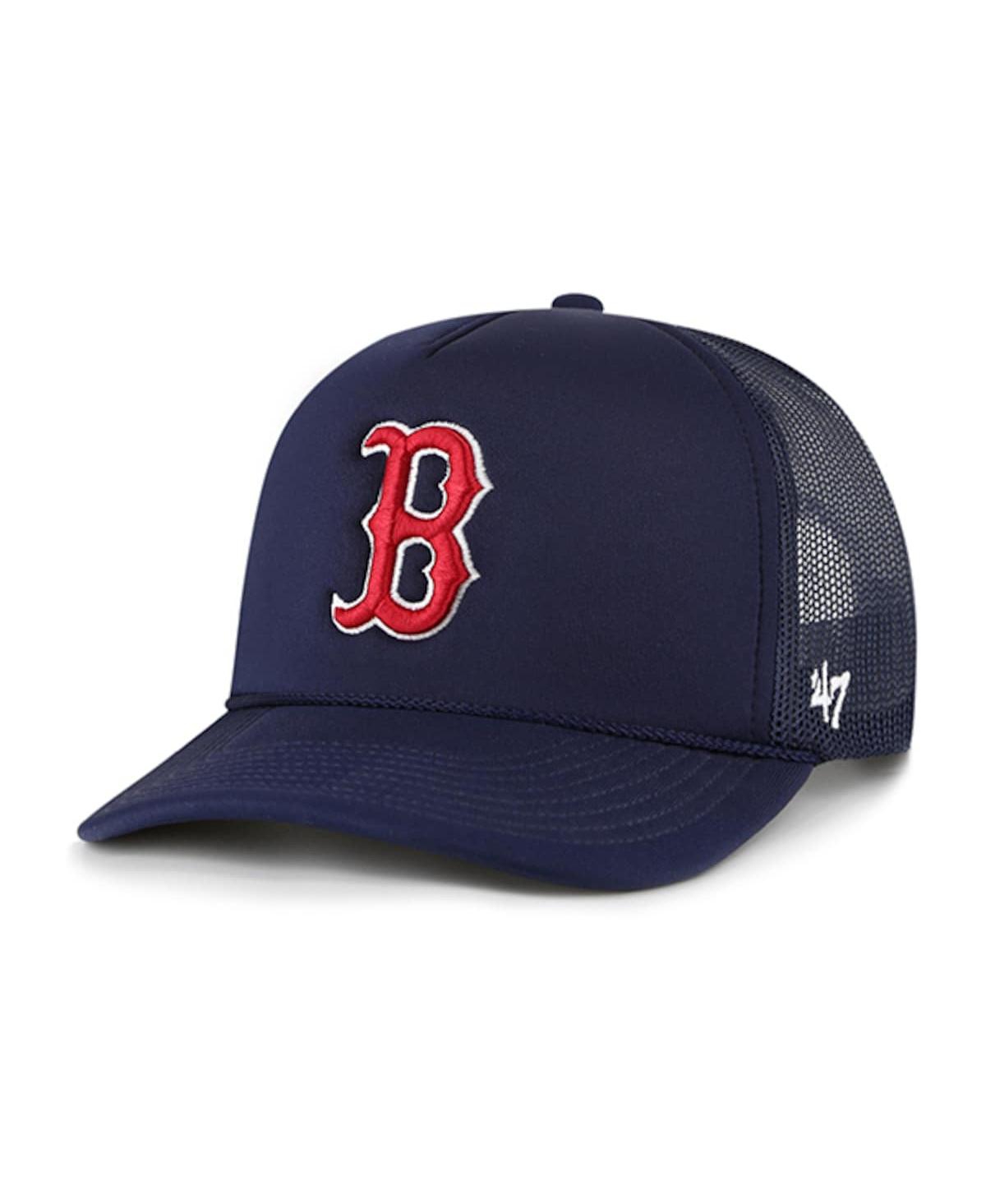 47 Brand Men's ' Navy Boston Red Sox Foamo Trucker Snapback Hat