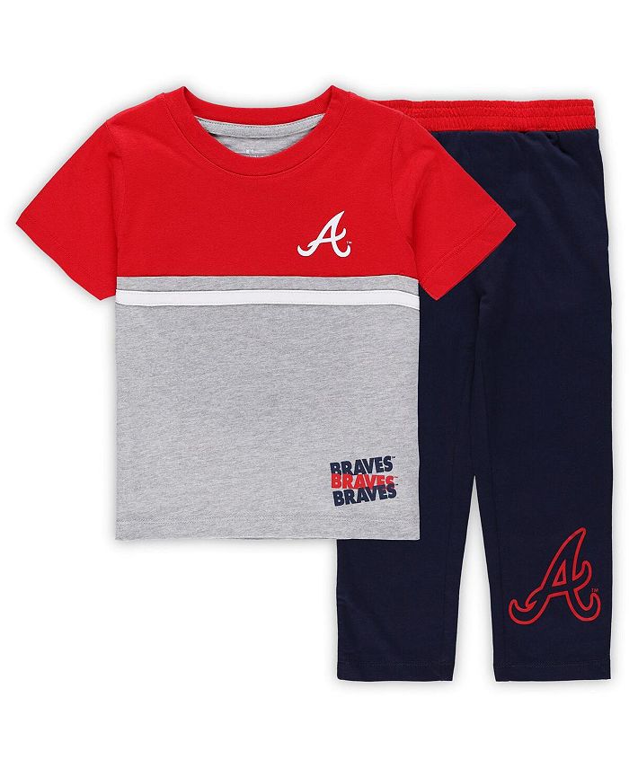 Youth Navy Atlanta Braves T-Shirt 