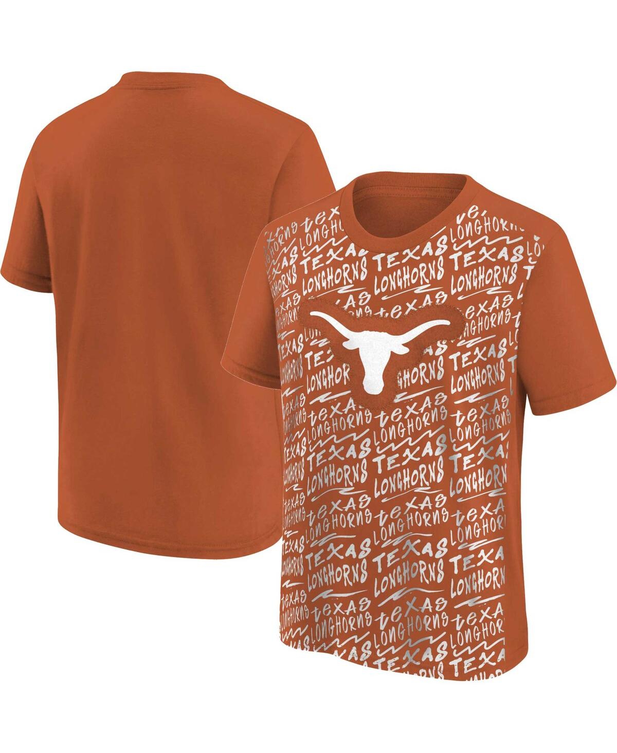 Outerstuff Kids' Big Boys And Girls Texas Orange Texas Longhorns Exemplary T-shirt