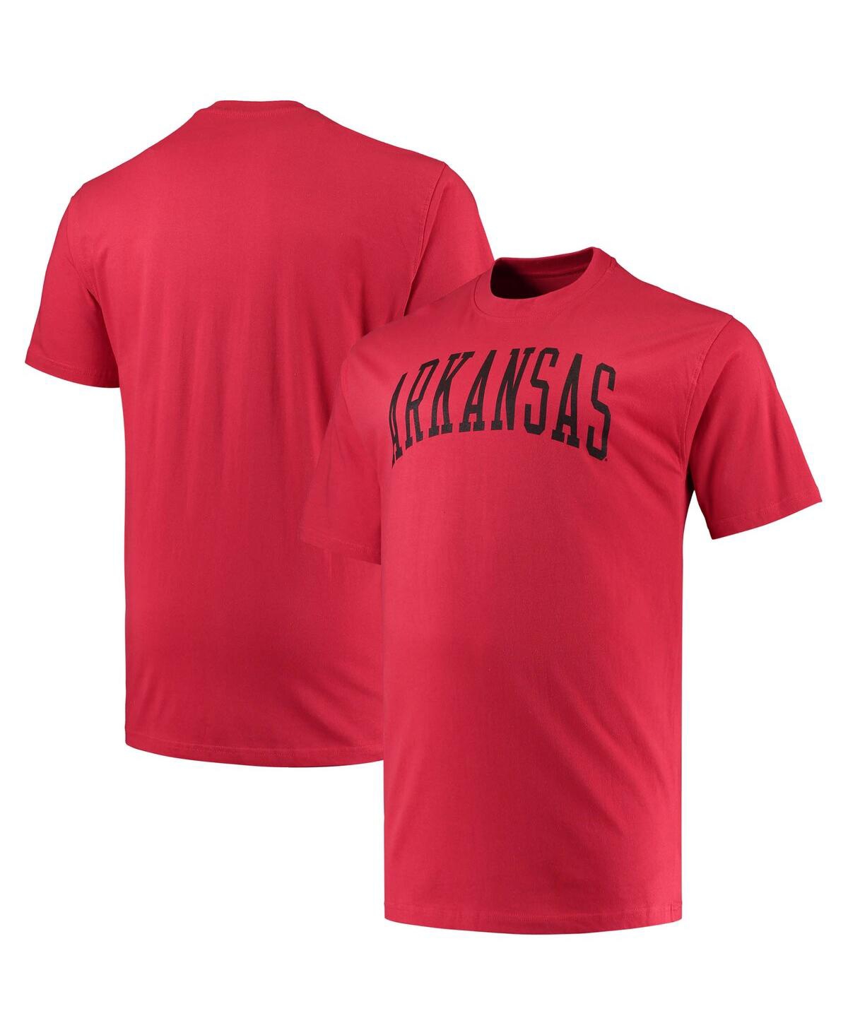Shop Champion Men's  Cardinal Arkansas Razorbacks Big And Tall Arch Team Logo T-shirt