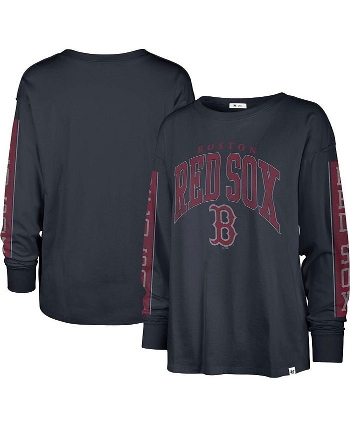 '47 Brand Women's Navy Boston Red Sox Statement Long Sleeve T-shirt ...