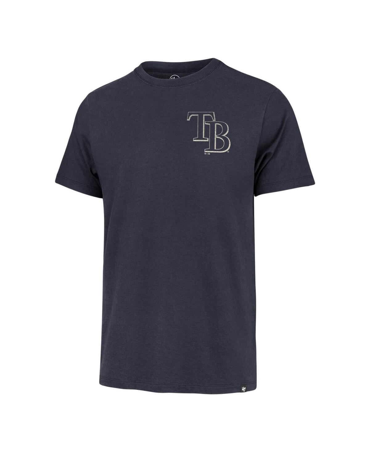 Shop 47 Brand Men's ' Navy Tampa Bay Rays Turn Back Franklin T-shirt