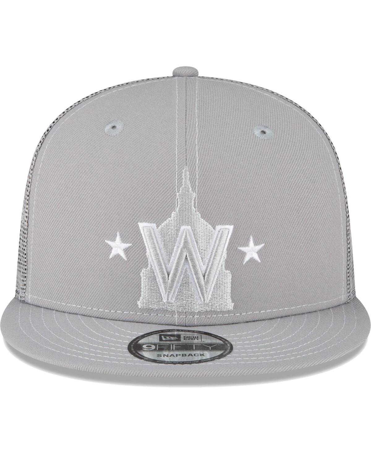 Shop New Era Men's  Gray Washington Nationals 2023 On-field Batting Practice 9fifty Snapback Hat