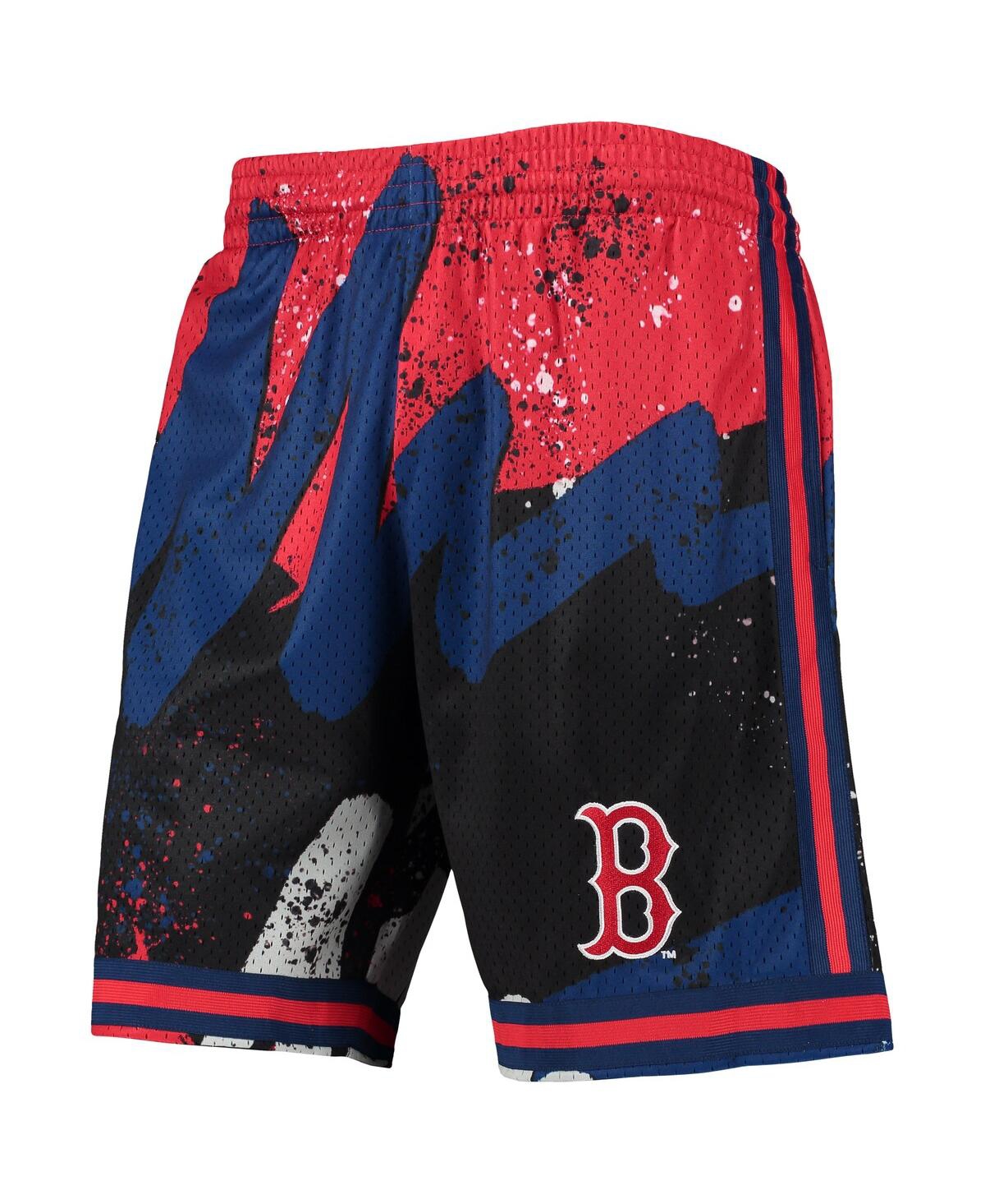 Shop Mitchell & Ness Men's  Red Boston Red Sox Hyper Hoops Shorts
