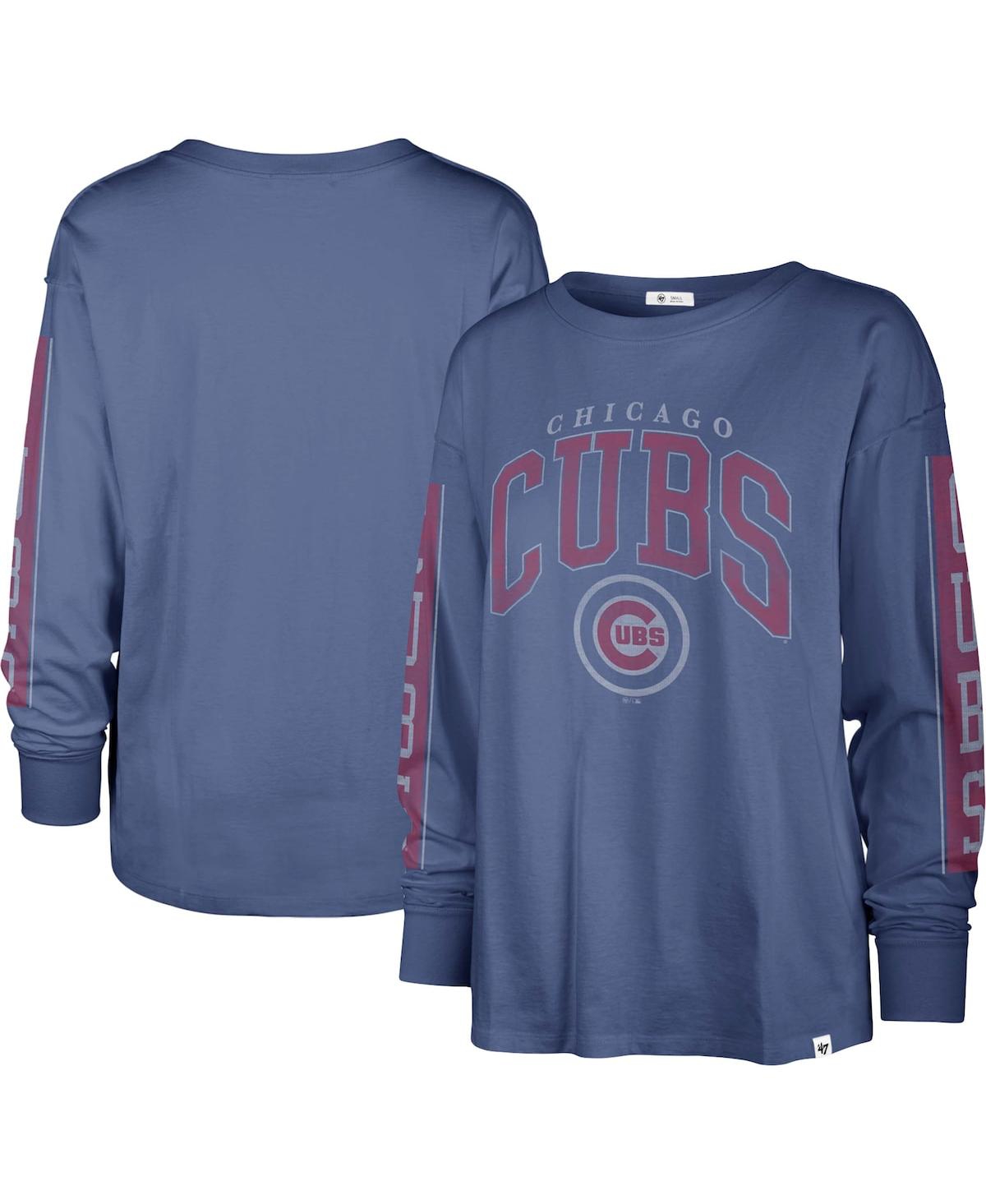 Shop 47 Brand Women's ' Royal Chicago Cubs Statement Long Sleeve T-shirt
