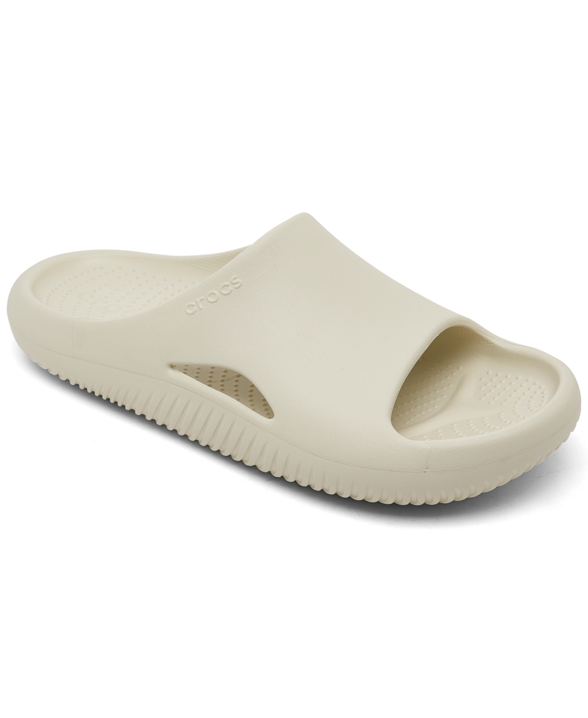 Crocs Men's Mellow Recovery Slide Sandals From Finish Line In Bone