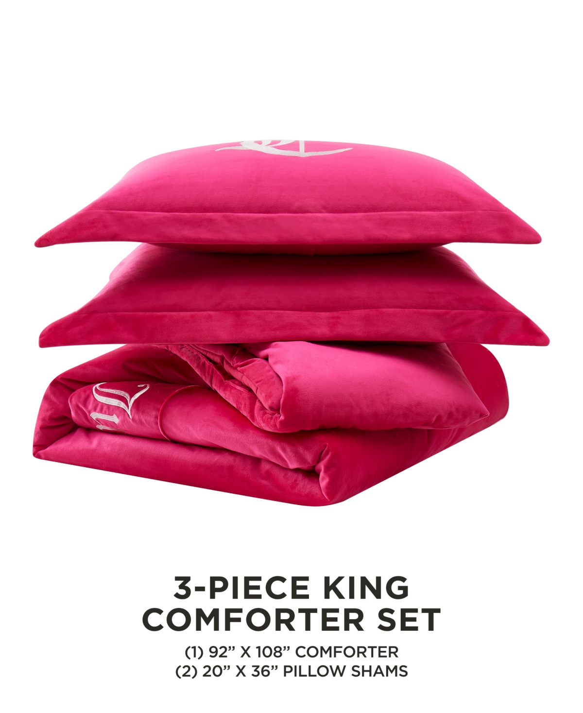 Juicy Couture Reversible Velvet Comforter Set