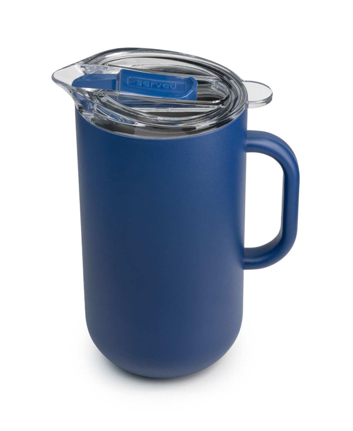 Served Vacuum-insulated Double-walled Copper-lined Stainless Steel Pitcher, 2 Liter In Berry