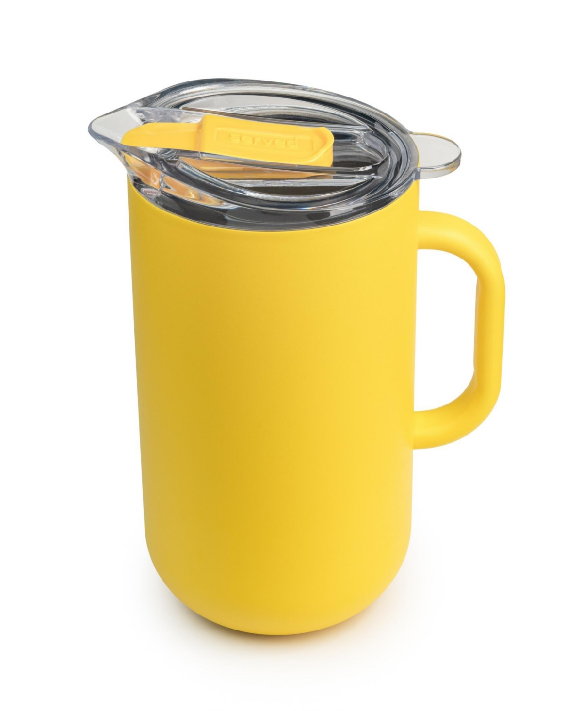 Served Vacuum-insulated Double-walled Copper-lined Stainless Steel Pitcher, 2 Liter In Saffron