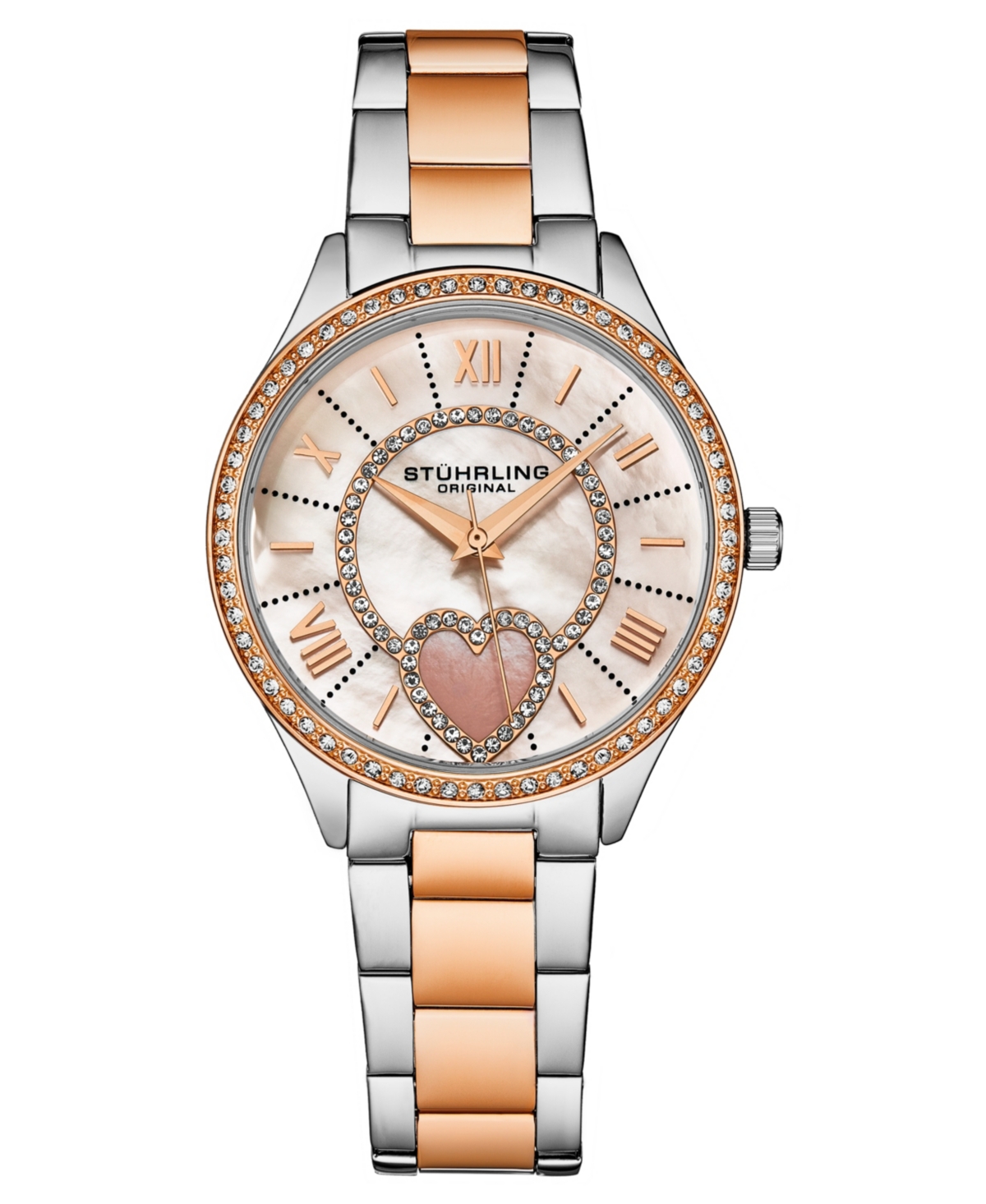 Women's Symphony Two-Tone Stainless Steel, Mother of Pearl Dial, 45mm Round Watch - Two-tone