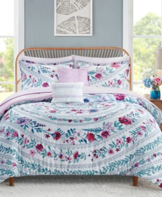 Addison Park Paloma 9 Piece Comforter Set Collection Bedding In Purple