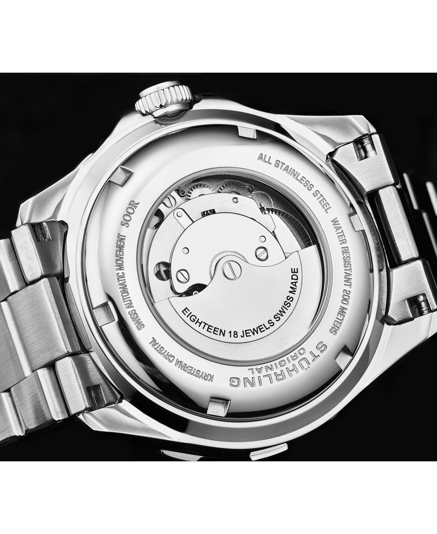 Men s Astral Diver 44mm Swiss Automatic Watch, Blue Dial, Two-Tone Rose Stainless Steel Bracelet, 200M Water Resistant