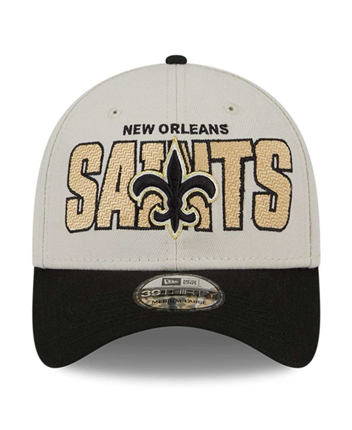 Men's New Era Black New Orleans Saints 2023 Nfl Draft 39THIRTY Flex Hat - Black