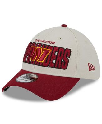Men's Stone, Burgundy Washington Commanders 2023 NFL Draft 39THIRTY Flex Hat