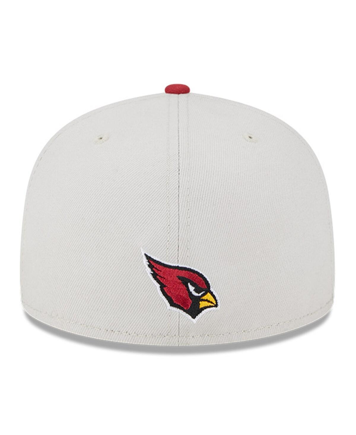 Shop New Era Men's  Stone, Cardinal Arizona Cardinals 2023 Nfl Draft On Stage 59fifty Fitted Hat In Stone,cardinal