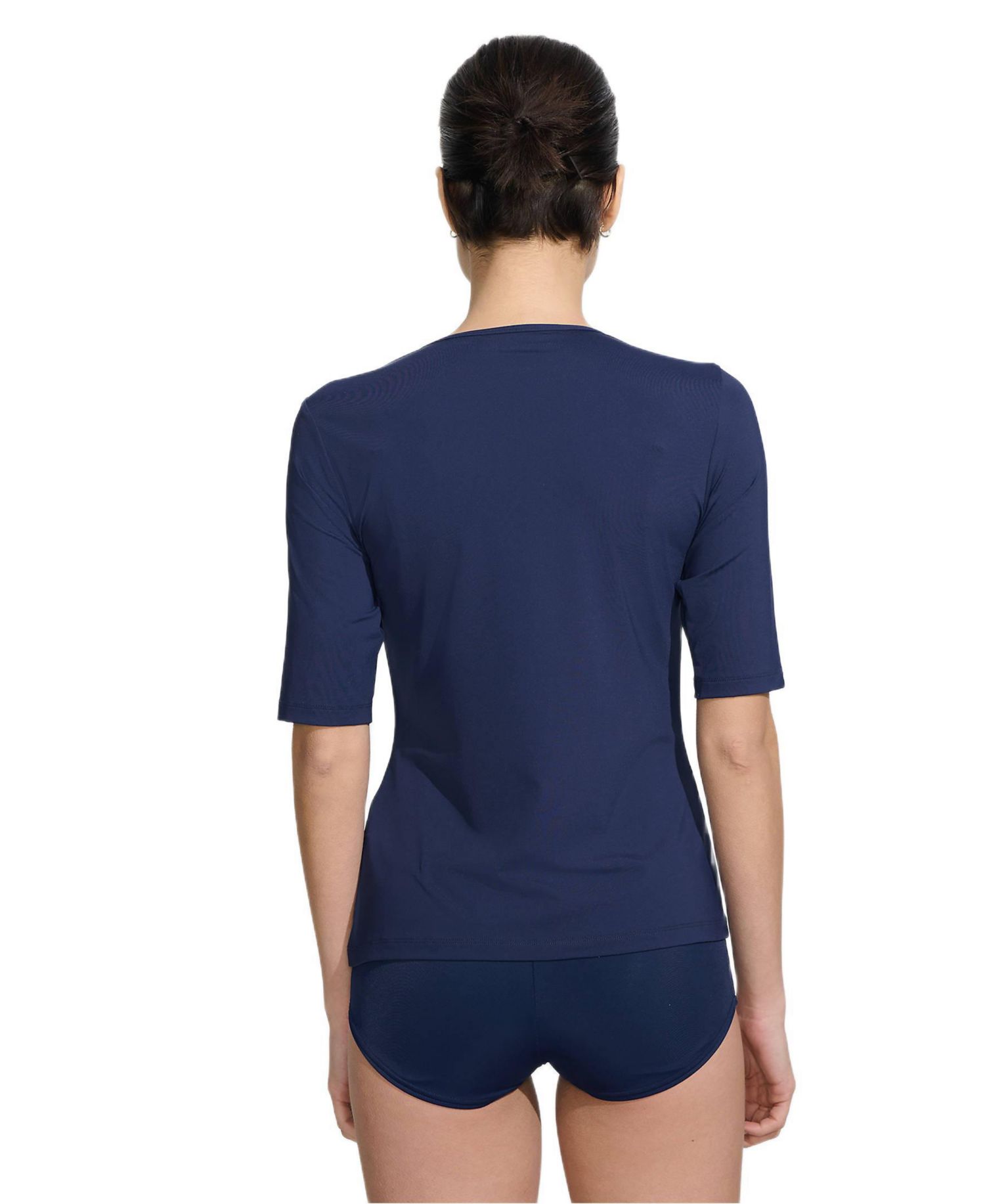 Women's SunShade UPF 50 Elbow Sleeve Rash Guard Swim Tee