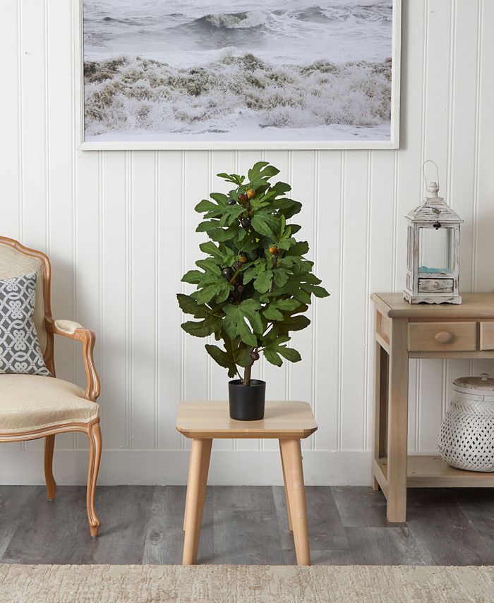 Nearly Natural 32” Artificial Fig Tree & Fruit & Reviews Artificial