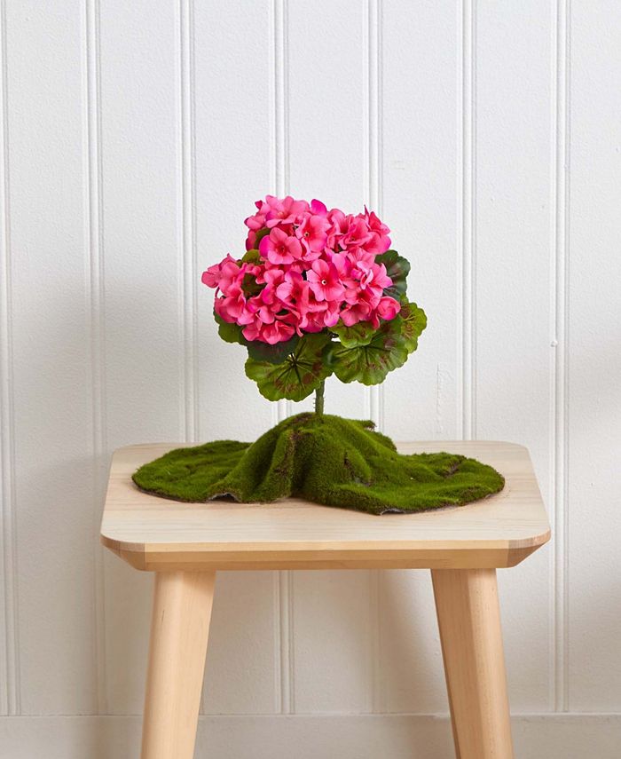 Nearly Natural 4Pc. Geranium UVResistant Indoor/Outdoor Artificial