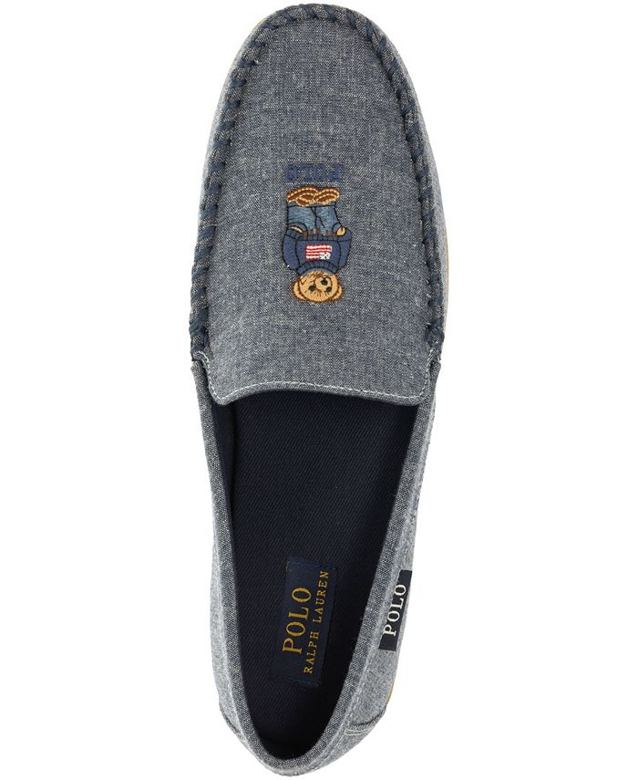 Polo Ralph Lauren Men's Collins Chambray Fabric Moccasin - Macy's