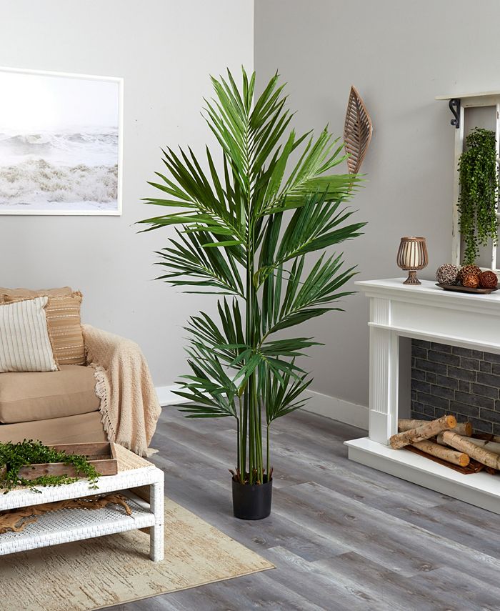 Nearly Natural - 7' Kentia Palm Silk Tree