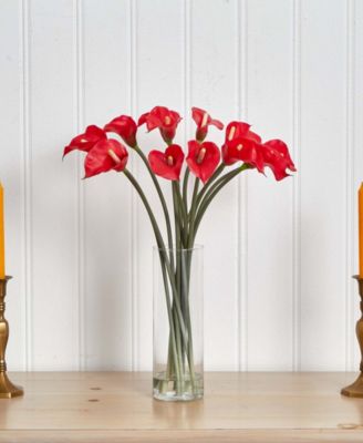 Mini Calla Lily Silk Flower Arrangement