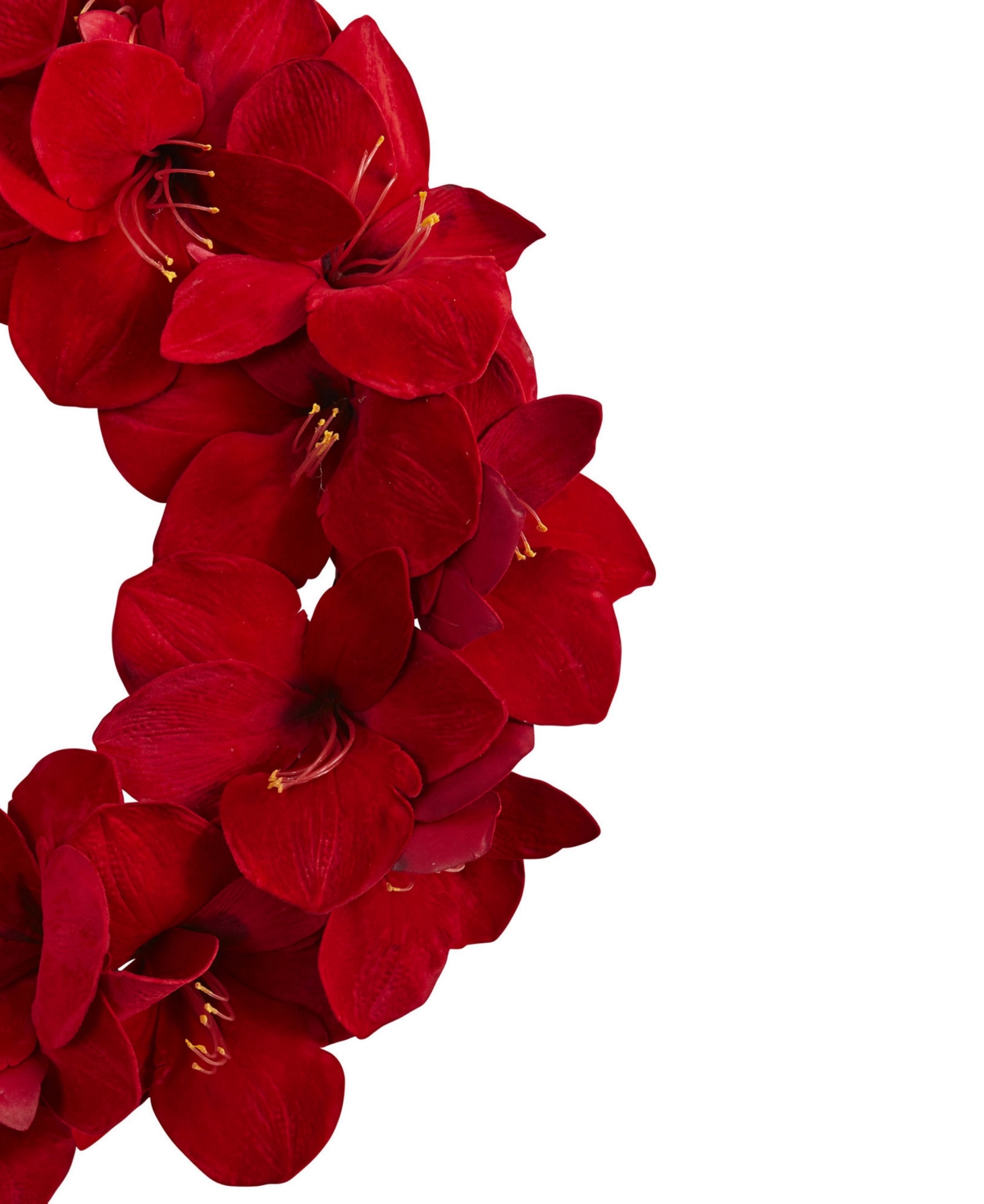 Nearly Natural Amaryllis Wreath