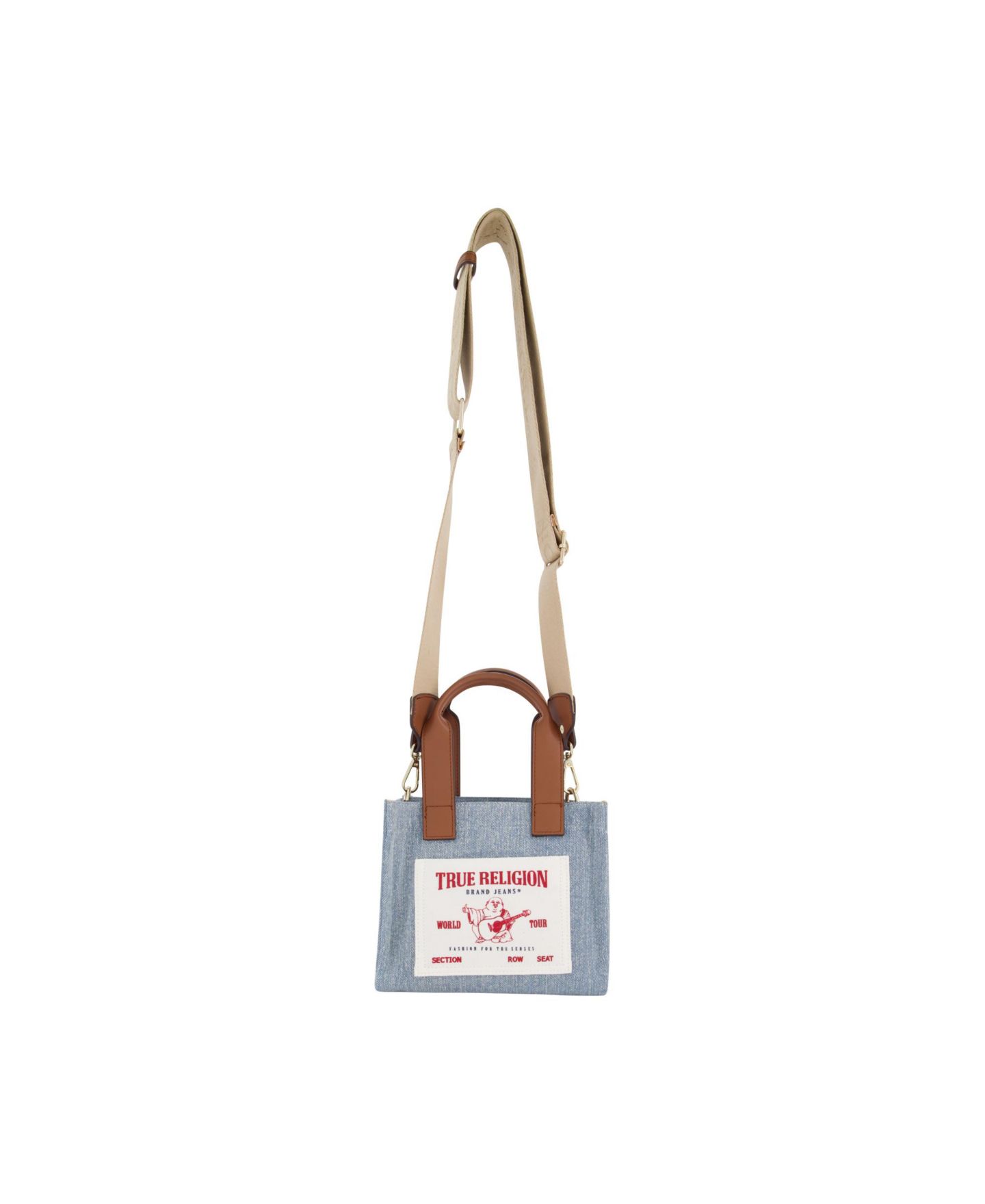 Женская сумка True Religion Mini Tote, цвет: Джинсовый — фото 1