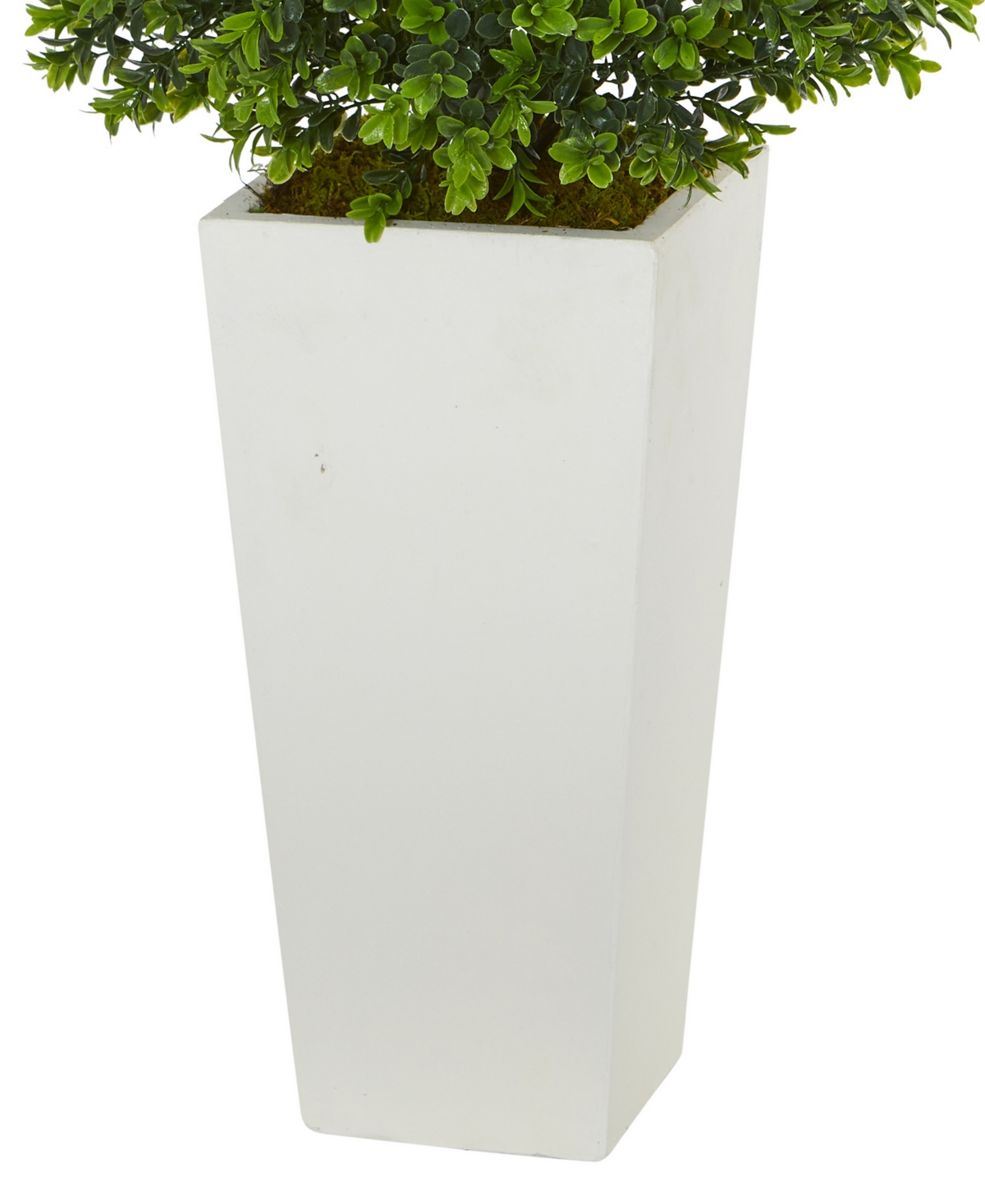 Nearly Natural Sweet Grass Artificial Plant in White Tower Planter
