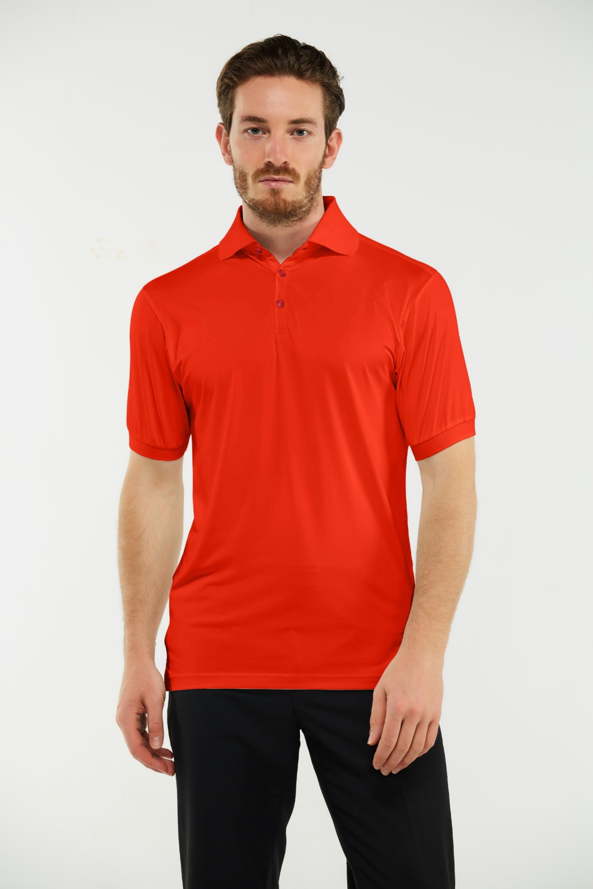 Men's Designer Golf Polo Shirt - Sky blue