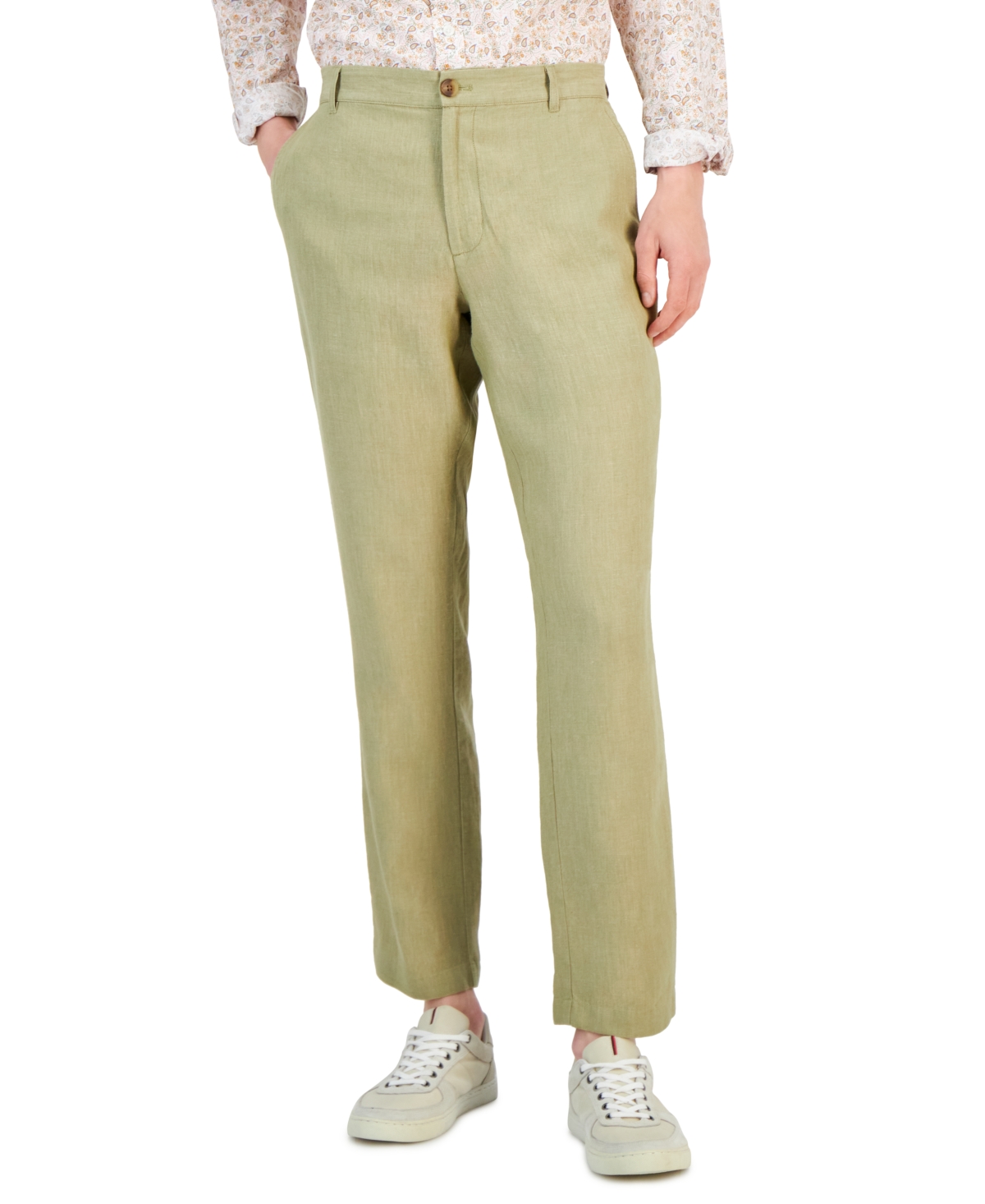 Club Room Men's 100% Linen Pants, Created for Macy's - Macy's