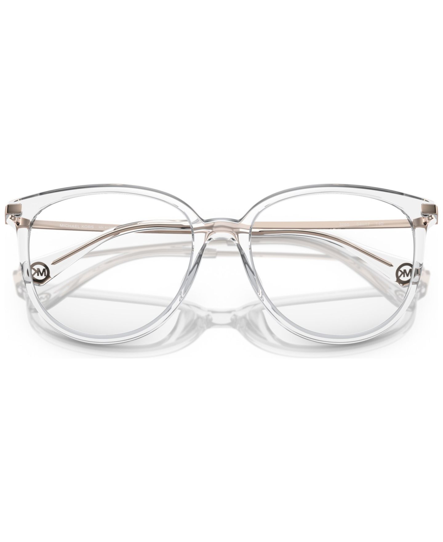 Женские очки Michael Kors Woman Round Plastic MK4106U Westport Eyeglasses, цвет: Прозрачный — фото 5