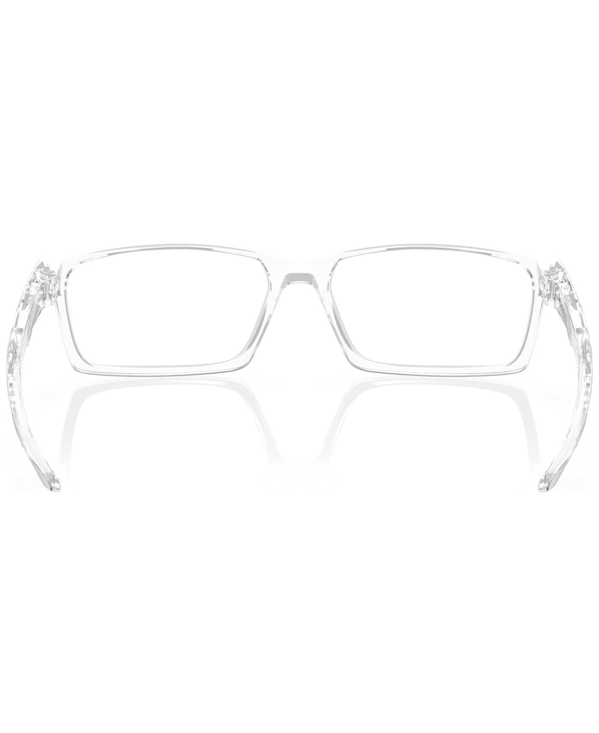Oakley Men's Rectangle Eyeglasses, Ox8060 57 In Polished Clear