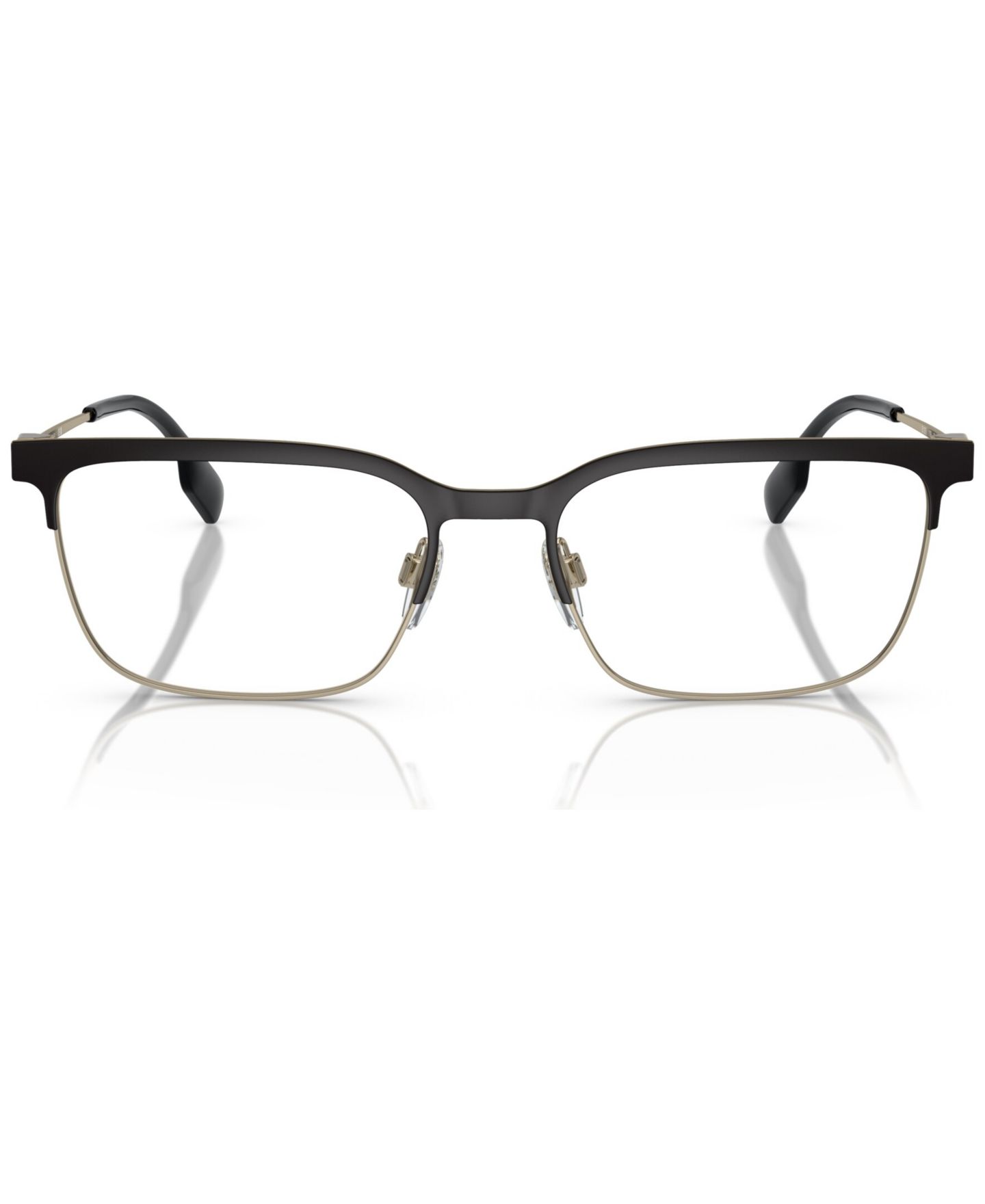 Мужские очки Burberry Man Square Metal BE1375 Douglas Eyeglasses, цвет: Чёрный — фото 2