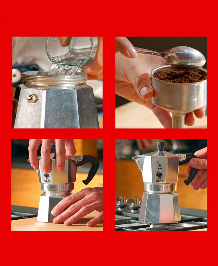 Moka Express 6 Cups Coffeemaker - 9.1 oz - Gray