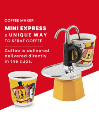 Set Mini Express "R" Lichtenstein Plus 2 Bicc. 2.8 OZ Coffeemaker