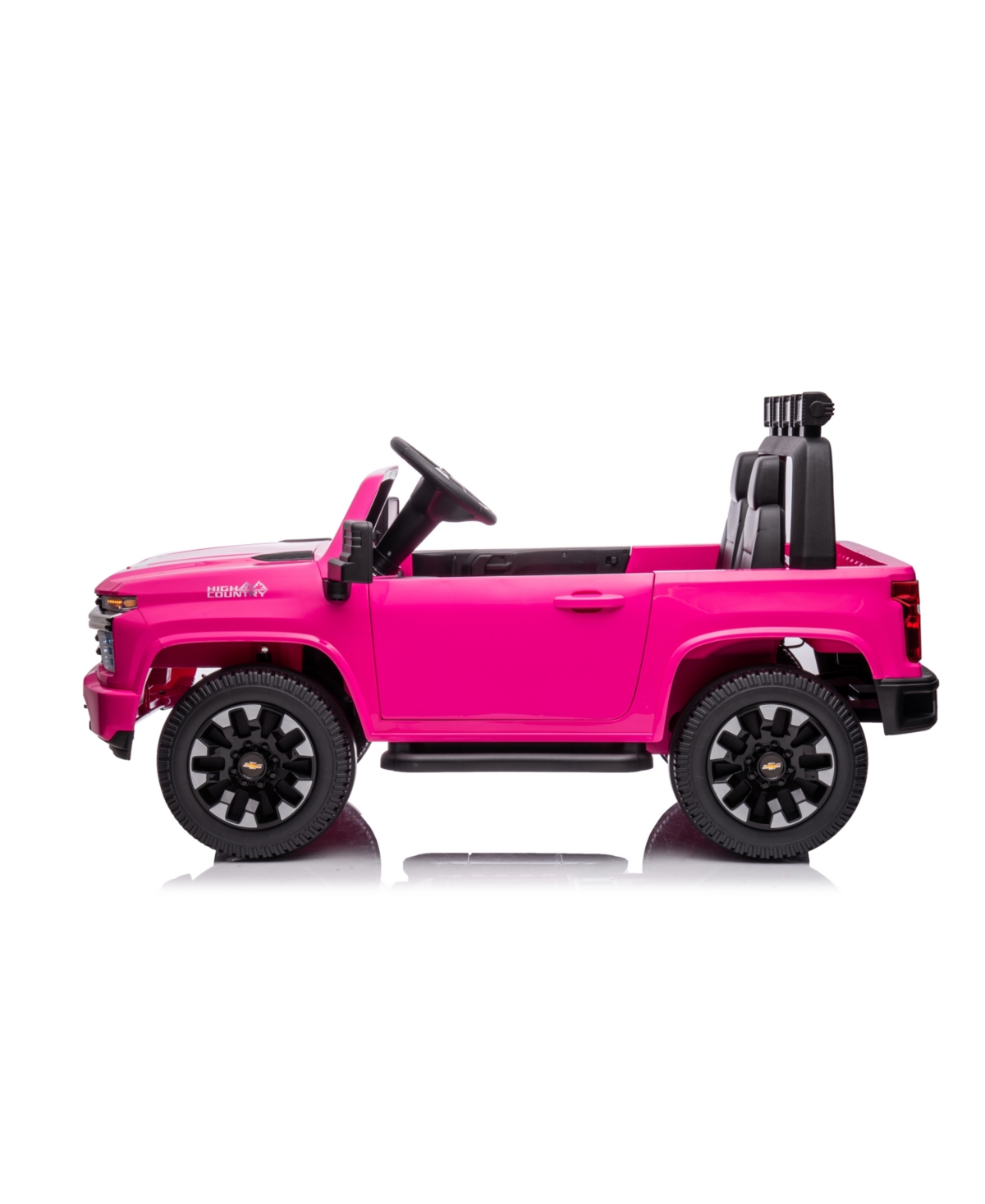 Shop Freddo 24v 4x4 Chevrolet Silverado 2 Seater Ride On Truck For Kids In Pink