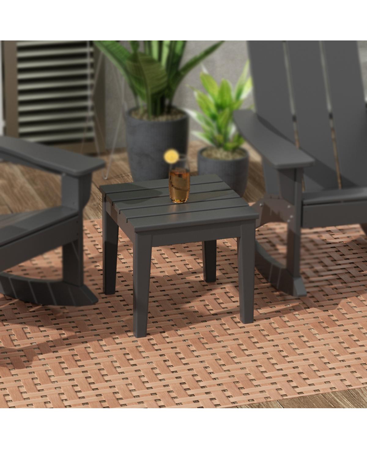 WestinTrends Outdoor Patio Modern Adirondack Side Table