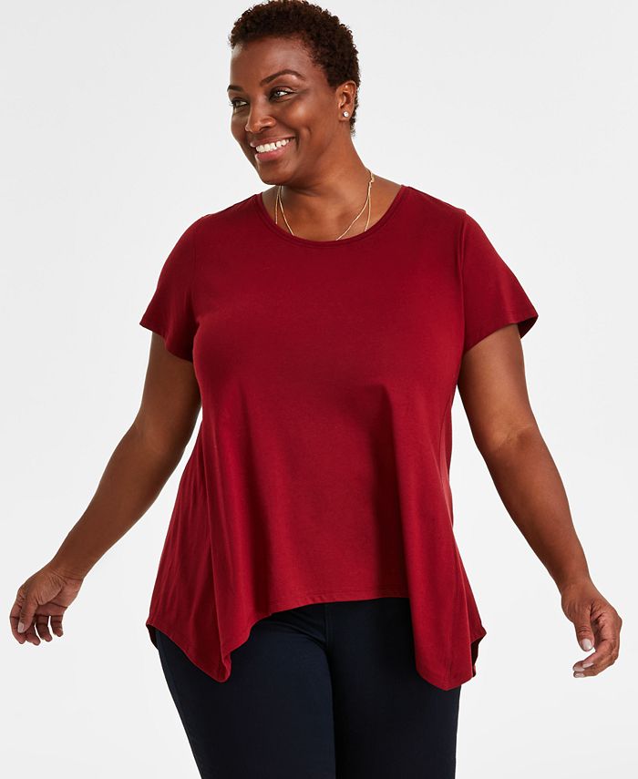 Macy's style & 2025 co plus size tops