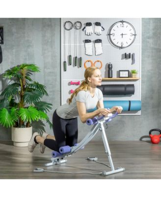 Foldable Ab Machine, Ab Workout Equipment with Resisce Bands