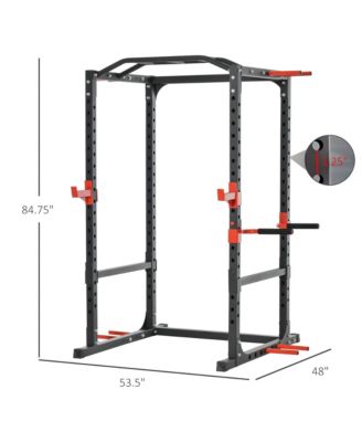 Adjustable Power Tower Dip Station Pull Up Bar Squat Rack