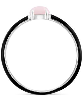 EFFY&reg; Pink Opal (1/6 ct. t.w.) & Enamel Ring in Sterling Silver (Also available in Amethyst, Garnet, Citrine and Blue Topaz)