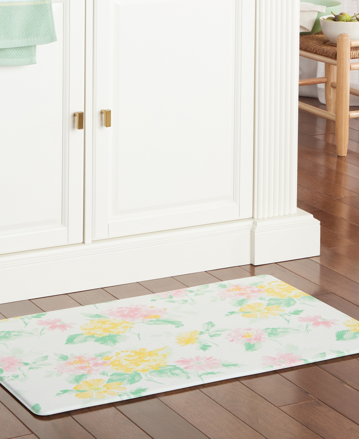Martha Stewart Amber Floral Daisy Stripe Ambdsy Area Rug - Green