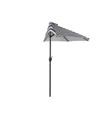 9 Ft Outdoor Patio Half Market Umbrella with Crank