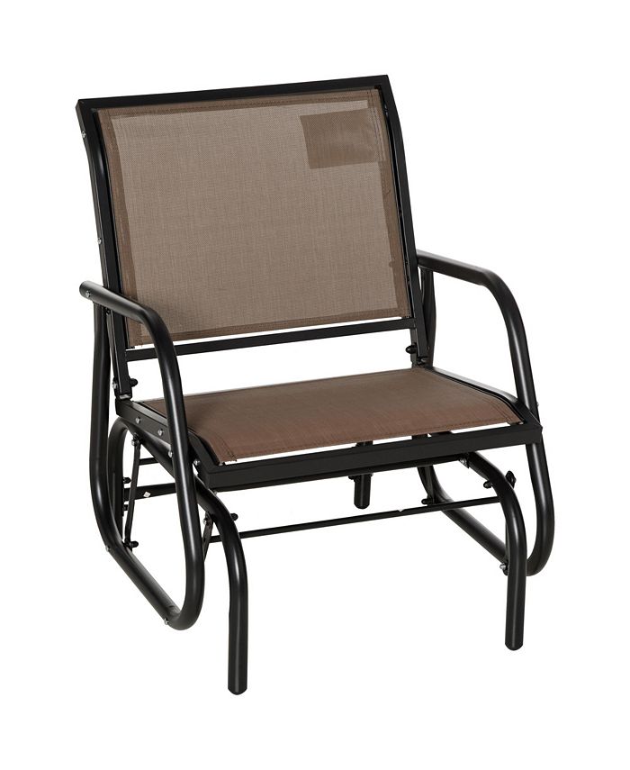 Outdoor metal glider new arrivals chair