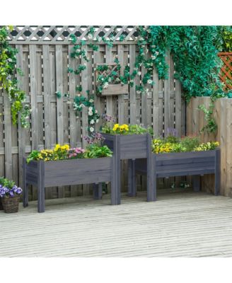 Raised Garden Bed Set of 3 for Backyard,