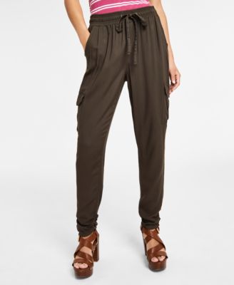 Rewash - Juniors' Drawstring-Waist Cargo Jogger Pants
