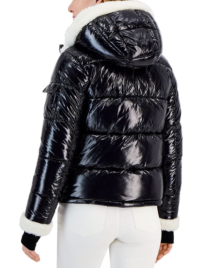S13 Women's Jane Faux-Fur-Trim Hooded Puffer Coat - Macy's